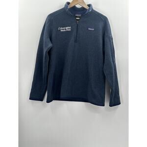 Patagonia Better Sweater 1/4 Zip Pullover Fleece Navy Blue Womens Size X-Large